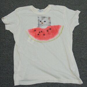 Wildfox Kitten with Watermelon Tee